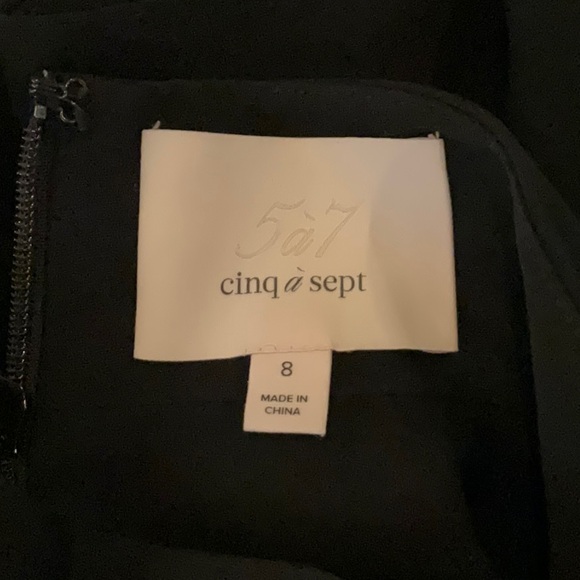 Cinq a Sept Julia Black Cutout Dress Size 8 - Picture 6 of 7